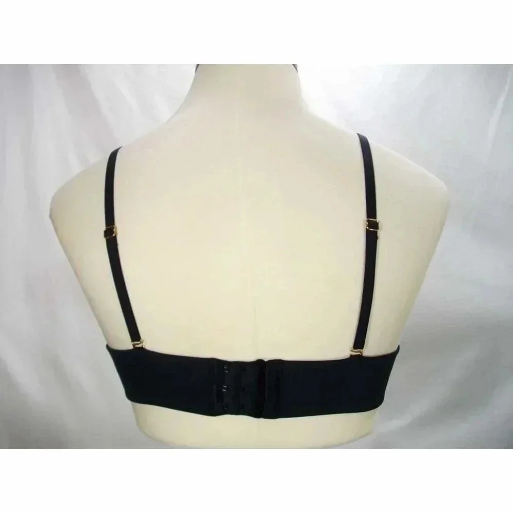 32D Fine Lines SU014 Silhouette Strapless Convertible UW Bra Black NWT  New with